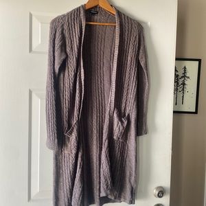 Long grey cardigan. Size 00 Torrid